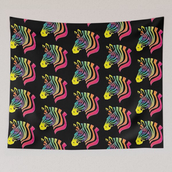 Item preview, Rainbow Zebra Silhouette  designed and sold by Elle  Hazlett.