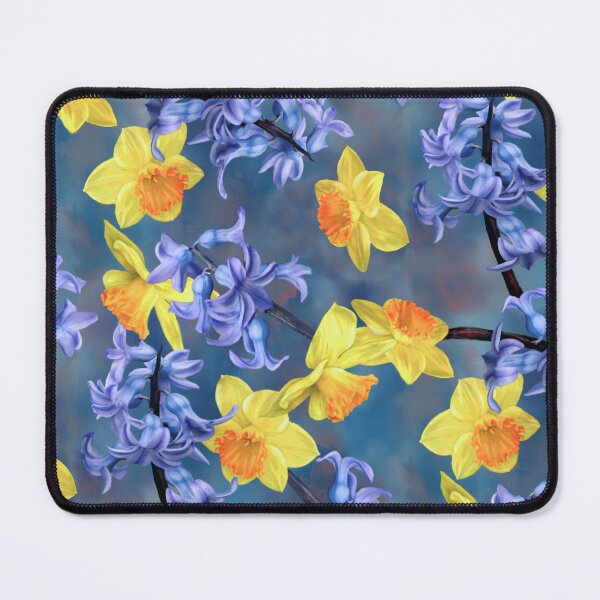 Item preview, Hyacinth Daffodil Seamless Patern Design designed and sold by Tina Veenstra.