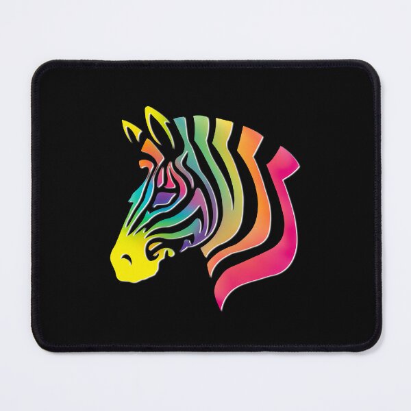 Item preview, Rainbow Zebra Silhouette designed and sold by Elle Hazlett.