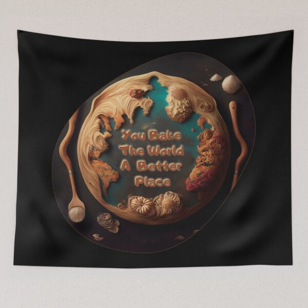 Item preview, You Bake The World A Better Place designed and sold by Cute-Jory-Store.