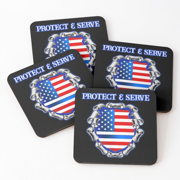 Item preview, Protect & Serve designed and sold by The Tinfoil Mafia .