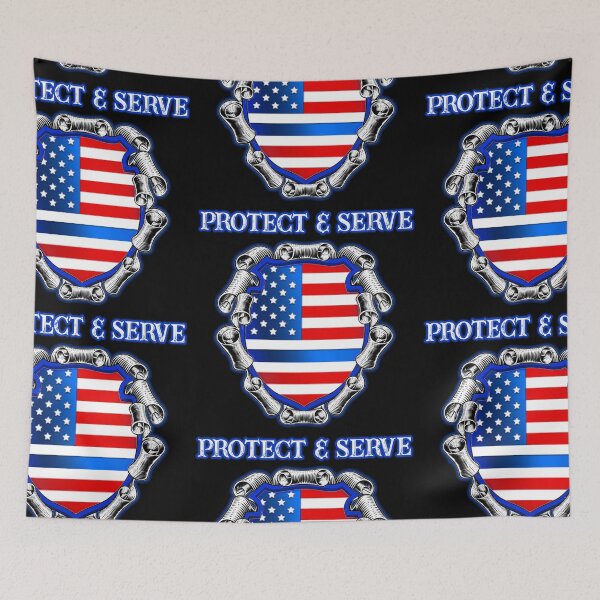Item preview, Protect & Serve designed and sold by The Tinfoil Mafia .