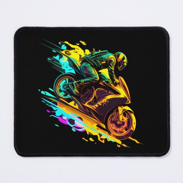 Item preview, Cyberpunk Neon Colorful Futuristic Superbike designed and sold by beluxe.