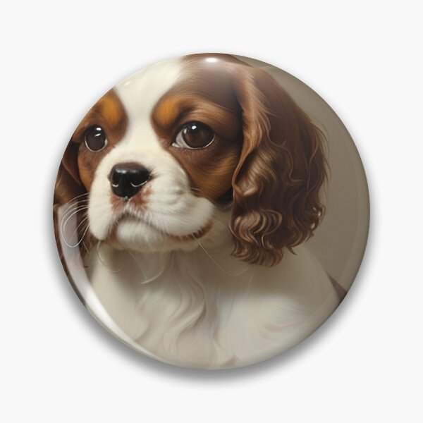Artikelvorschau, Canine Majesty: Cavalier King Charles Spaniel Portrait entworfen und verkauft von DavesDogShop.
