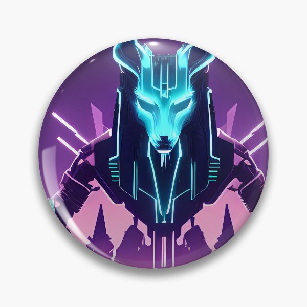 Item preview, "Anubis Resurrected: A Cyberpunk Twist on the Egyptian God" designed and sold by Mytho Merch.