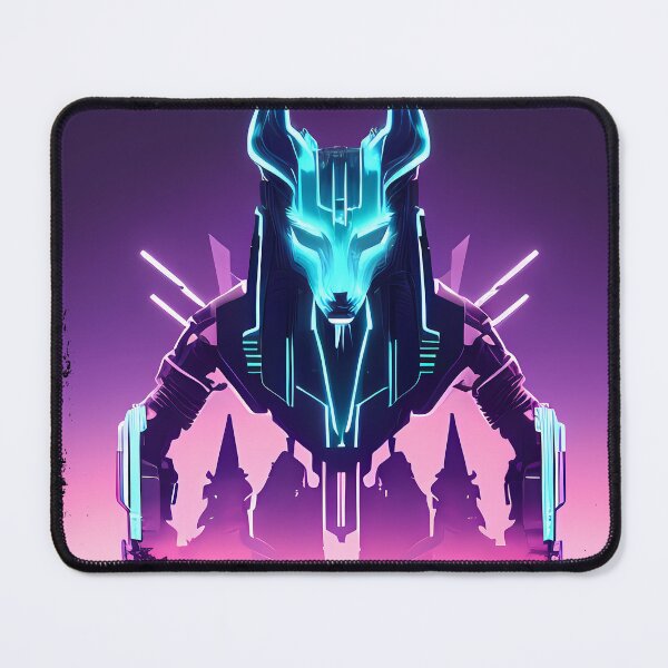 Item preview, "Anubis Resurrected: A Cyberpunk Twist on the Egyptian God" designed and sold by Mytho Merch.