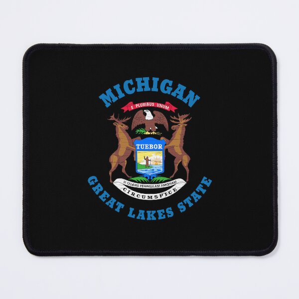 Item preview, MICHIGAN GREAT LAKES STATE FLAG V2 designed and sold by Madjack Tees Kiwi SuperStore.