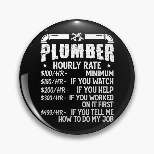 Item preview, Plumber Hourly Rate Vintage Design For Plumbers - Funny Plumbing designed and sold by naworas.