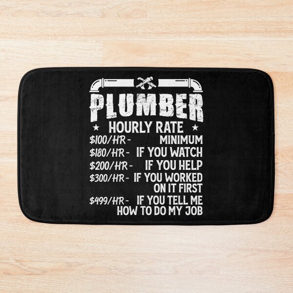 Item preview, Plumber Hourly Rate Vintage Design For Plumbers - Funny Plumbing designed and sold by naworas.