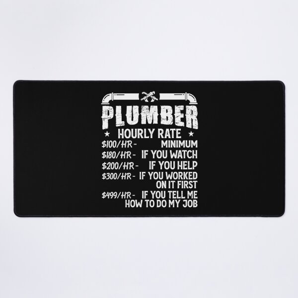 Item preview, Plumber Hourly Rate Vintage Design For Plumbers - Funny Plumbing designed and sold by naworas.