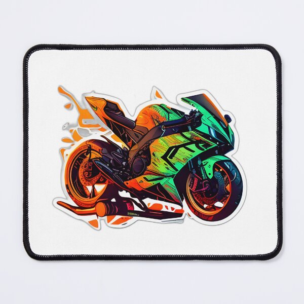 Item preview, Cyberpunk Neon Colorful Futuristic Superbike designed and sold by beluxe.