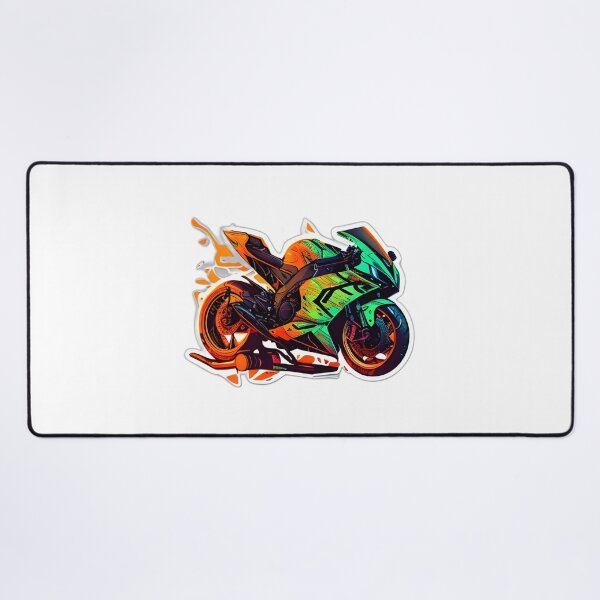 Item preview, Cyberpunk Neon Colorful Futuristic Superbike designed and sold by beluxe.