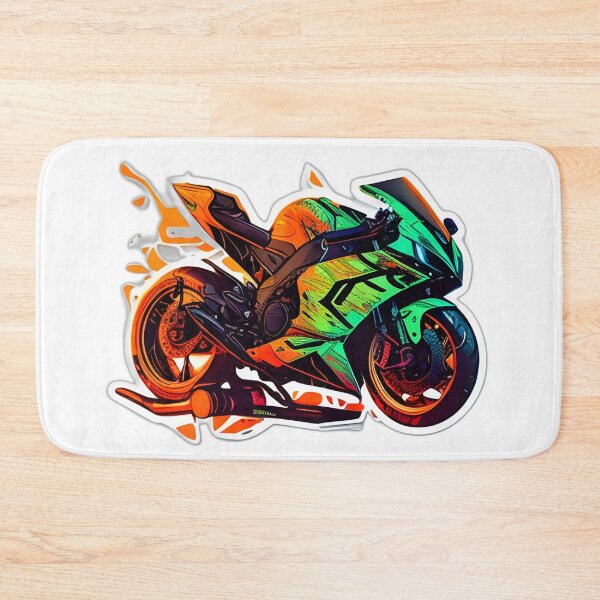 Item preview, Cyberpunk Neon Colorful Futuristic Superbike designed and sold by beluxe.