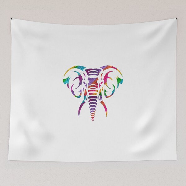 Item preview, Solidarity Multicolored Elephant Face designed and sold by FAUNIASOLIDARIA.
