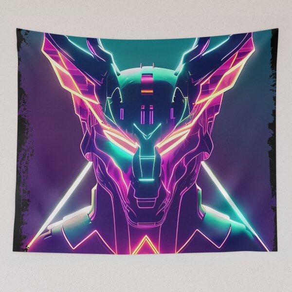 Item preview, "Anubis Resurrected: A Cyberpunk Twist on the Egyptian God" designed and sold by Mytho Merch.