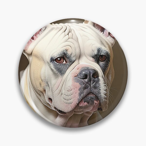 Artikelvorschau, Canine Majesty: American Bulldog Portrait entworfen und verkauft von DavesDogShop.