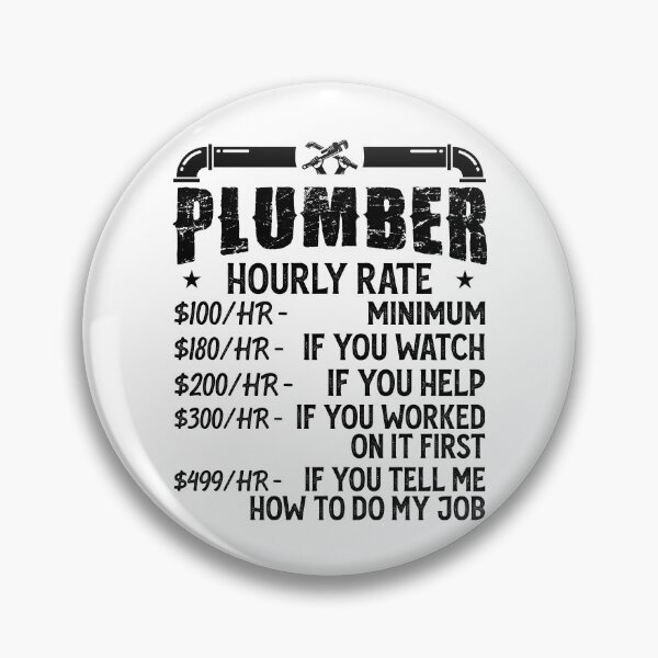 Item preview, Plumber Hourly Rate Vintage Design For Plumbers - Funny Plumbing designed and sold by naworas.