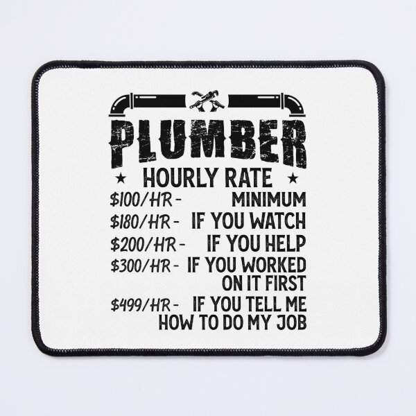 Item preview, Plumber Hourly Rate Vintage Design For Plumbers - Funny Plumbing designed and sold by naworas.