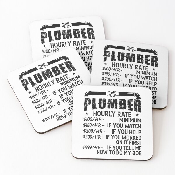 Item preview, Plumber Hourly Rate Vintage Design For Plumbers - Funny Plumbing designed and sold by naworas.