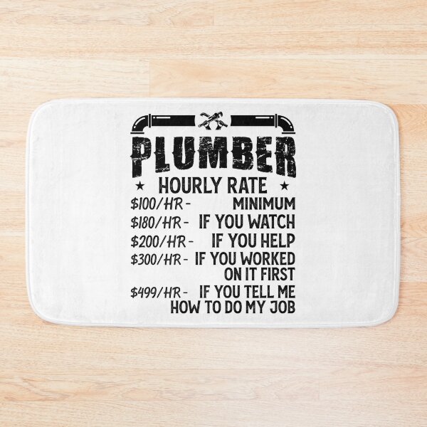 Item preview, Plumber Hourly Rate Vintage Design For Plumbers - Funny Plumbing designed and sold by naworas.