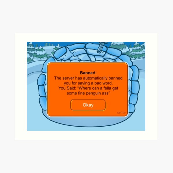 Club Penguin Banned Tapestry Funny Tapestries Meme Tapestry 