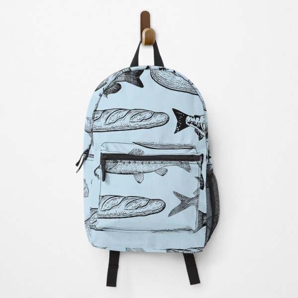 Item preview, Loaves + Fishes - Pale Blue designed and sold by thecrunchyflea.
