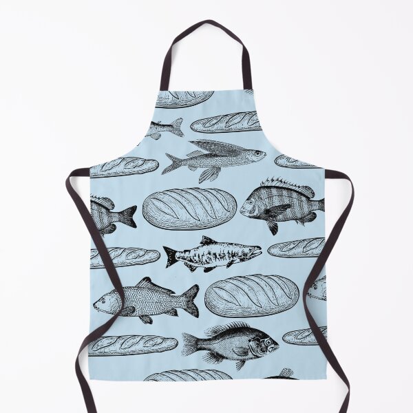 Item preview, Loaves + Fishes - Pale Blue designed and sold by thecrunchyflea.