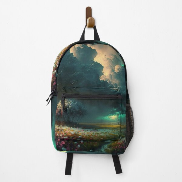 Item preview, Colorful Storm Rolls Over Flower Filled Meadow designed and sold by Dragonstrom.