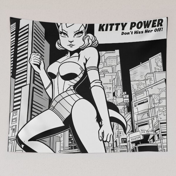 Item preview, Kitty Power Don't Hiss Her Off! designed and sold by wildcrazylove.