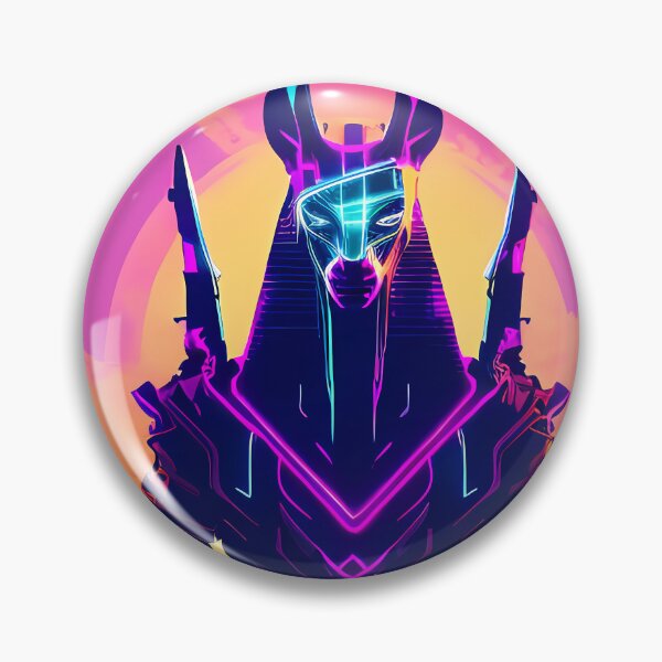Item preview, "Anubis Resurrected: A Cyberpunk Twist on the Egyptian God" designed and sold by Mytho Merch.