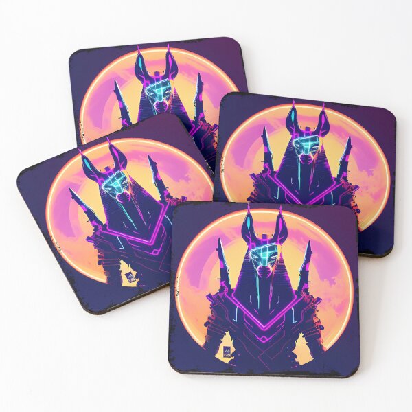 Item preview, "Anubis Resurrected: A Cyberpunk Twist on the Egyptian God" designed and sold by Mytho Merch.