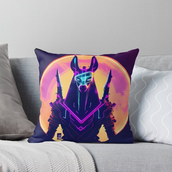 Item preview, "Anubis Resurrected: A Cyberpunk Twist on the Egyptian God" designed and sold by Mytho Merch.
