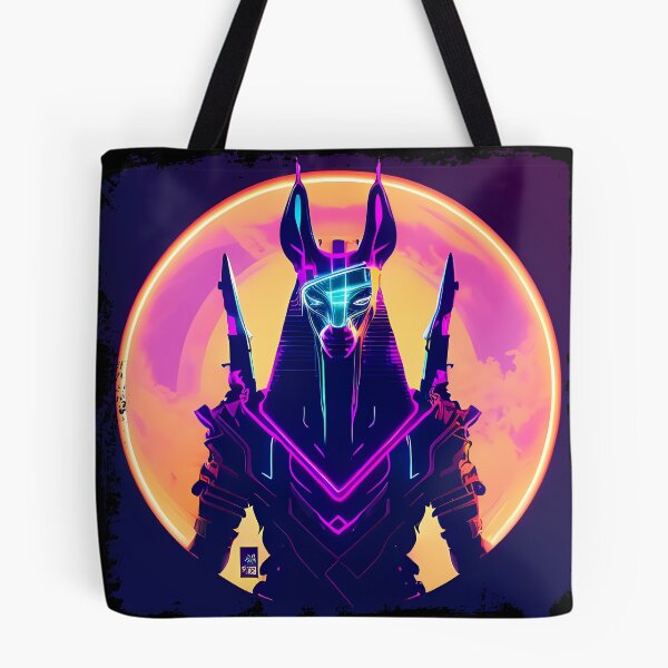 Item preview, "Anubis Resurrected: A Cyberpunk Twist on the Egyptian God" designed and sold by Mytho Merch.
