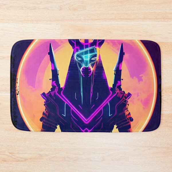 Item preview, "Anubis Resurrected: A Cyberpunk Twist on the Egyptian God" designed and sold by Mytho Merch.