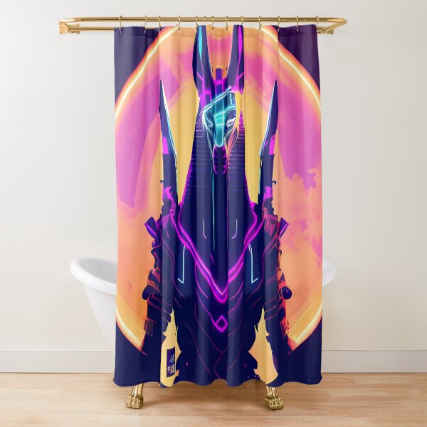 Item preview, "Anubis Resurrected: A Cyberpunk Twist on the Egyptian God" designed and sold by Mytho Merch.