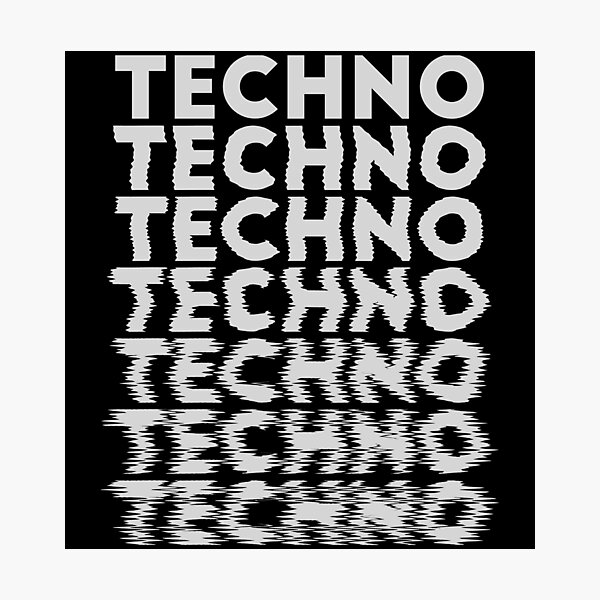 Item preview, Techno Music EDM distorsion festival art designed and sold by Print  Androïde.