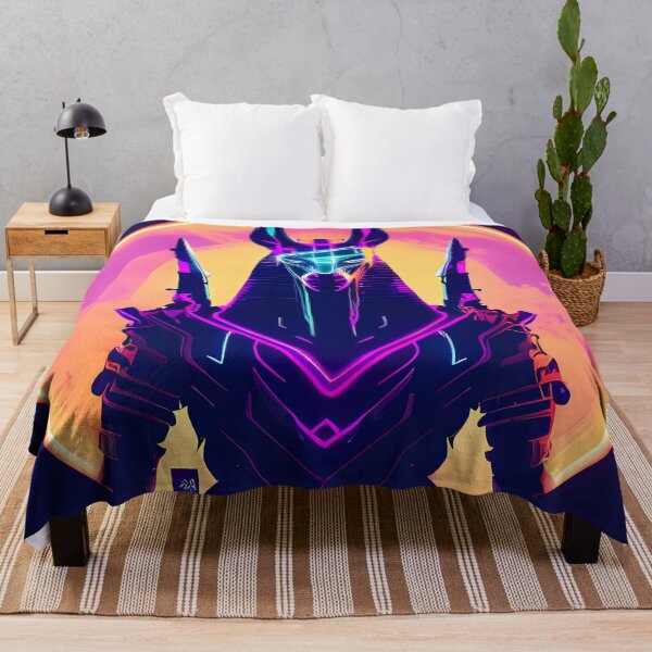 Item preview, "Anubis resucitado: un giro cyberpunk en el dios egipcio" designed and sold by Mytho Merch.