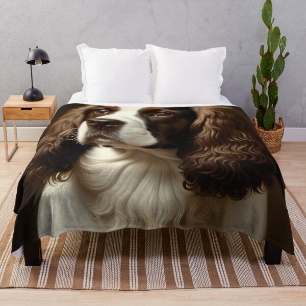 Item preview, Canine Majesty: Saint-Usuge Spaniel Portrait designed and sold by DavesDogShop.