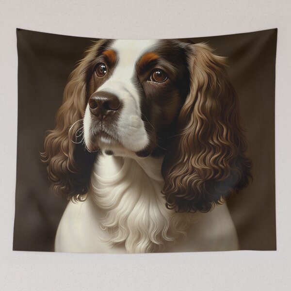 Item preview, Canine Majesty: Saint-Usuge Spaniel Portrait designed and sold by DavesDogShop.