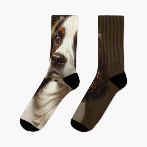 Item preview, Canine Majesty: Saint-Usuge Spaniel Portrait designed and sold by DavesDogShop.