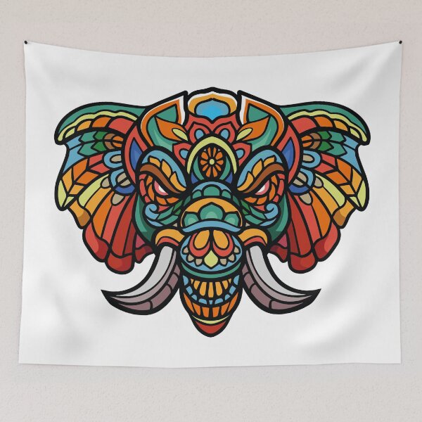 Item preview, mandala elephant designed and sold by OcelotStore.