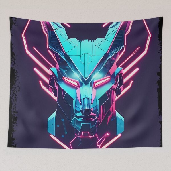 Item preview, "Anubis Resurrected: A Cyberpunk Twist on the Egyptian God" designed and sold by Mytho Merch.