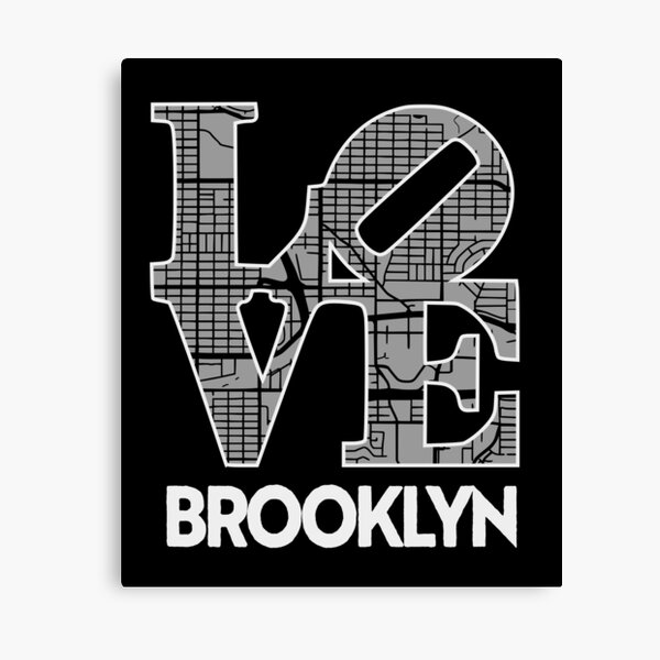 Item preview, Love Brooklyn City Map Brooklyn 212 designed and sold by pixeljamz.