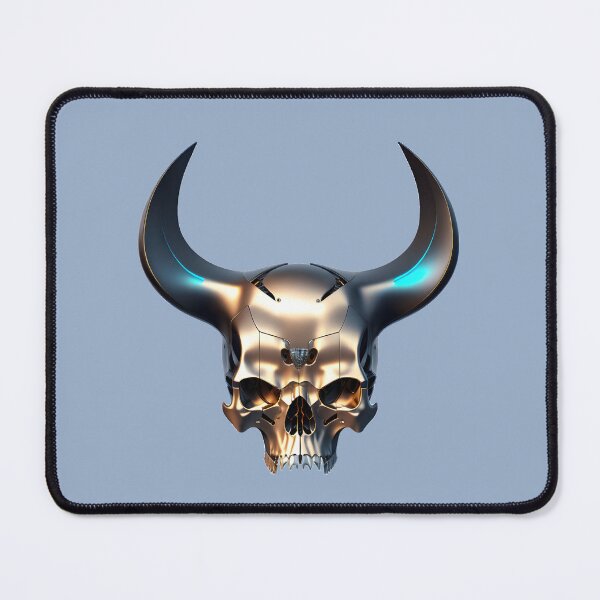 Item preview, horned skull designed and sold by Russbelt.