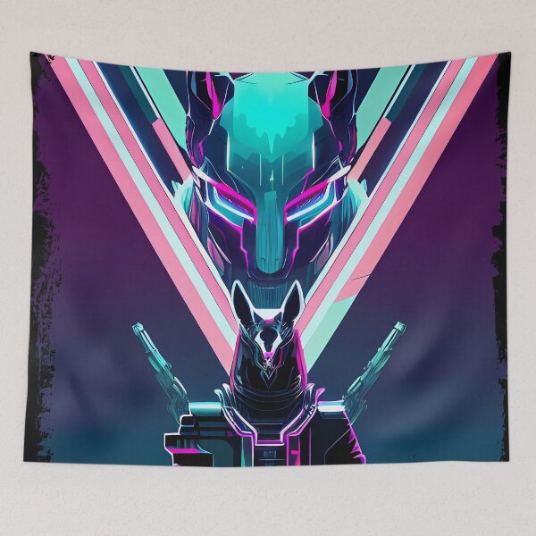 Item preview, "Anubis Resurrected: A Cyberpunk Twist on the Egyptian God" designed and sold by Mytho Merch.