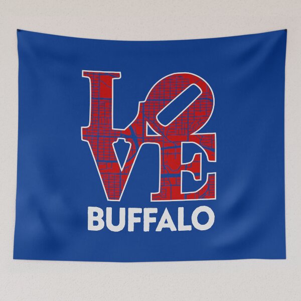 Item preview, Love Buffalo City Map Buffalo 716 designed and sold by pixeljamz.