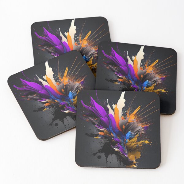 Item preview, Abstract Contemporary Splash colorful pattern designed and sold by avidmedia.