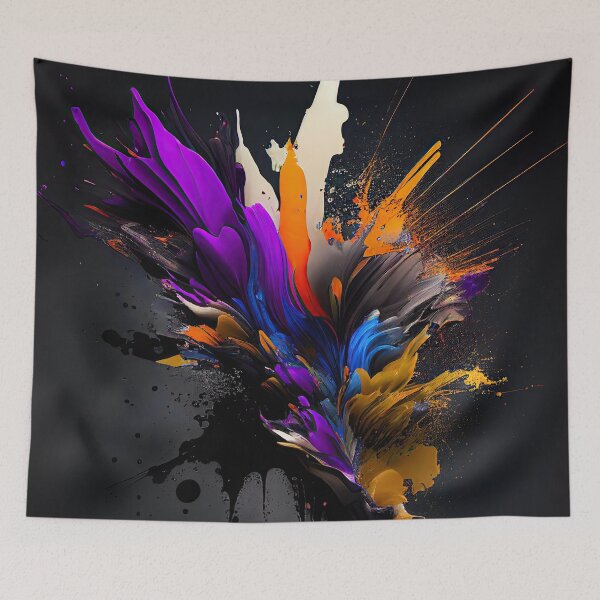 Item preview, Abstract Contemporary Splash colorful pattern designed and sold by avidmedia.