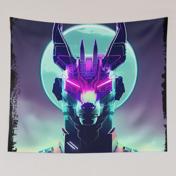 Item preview, "Anubis Resurrected: A Cyberpunk Twist on the Egyptian God" designed and sold by Mytho Merch.