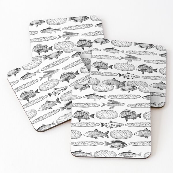 Item preview, Loaves + Fishes Version 2 designed and sold by thecrunchyflea.